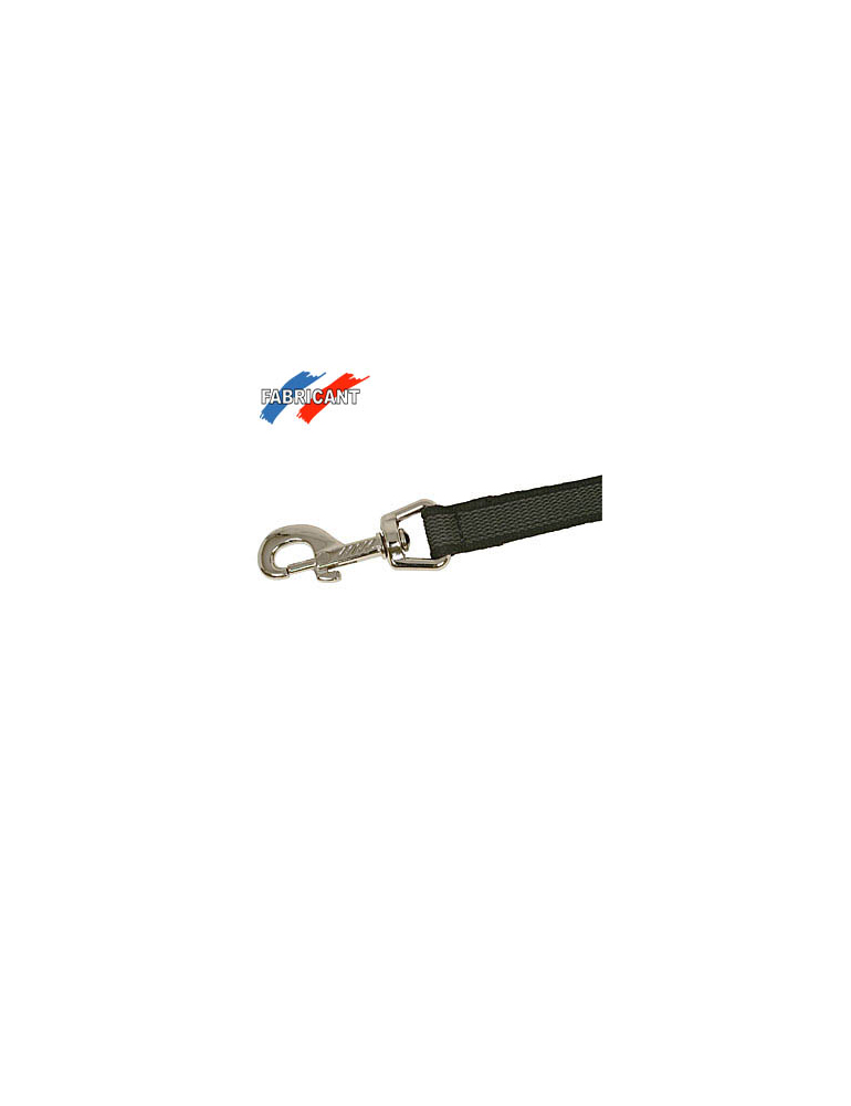 Gummierte Leine Kurzführer 40 cm/20mm, schwarz