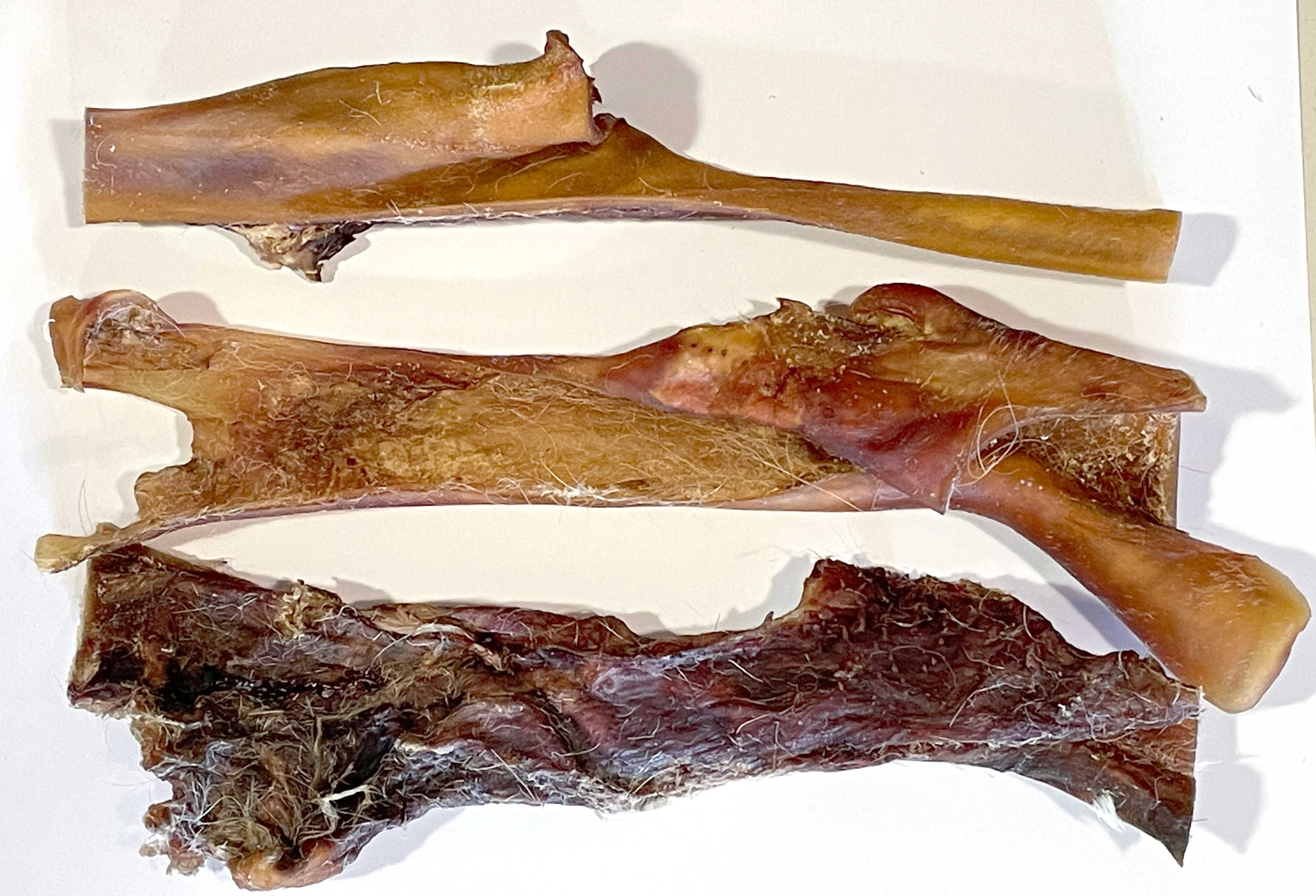 Rinderkopfhaut geschnitten 25cm 1 kg