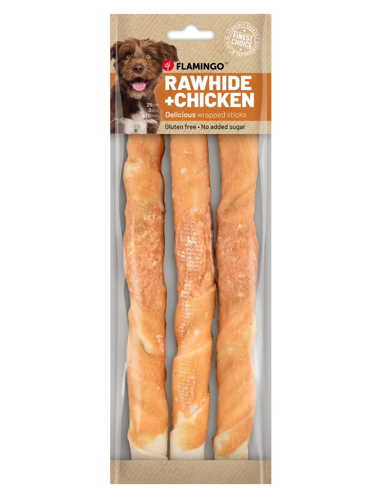 R'Hide Kaustangen Huhn 25 cm, 3 Stk.