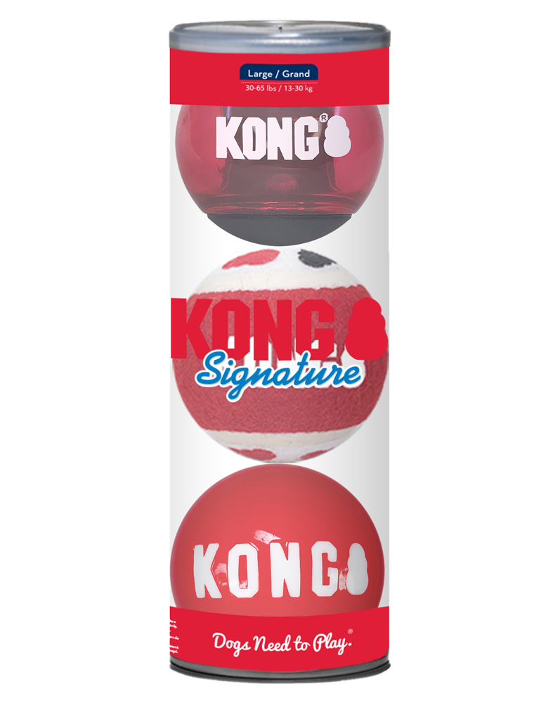 KONG Signature Bälle, 3er Set "L"
