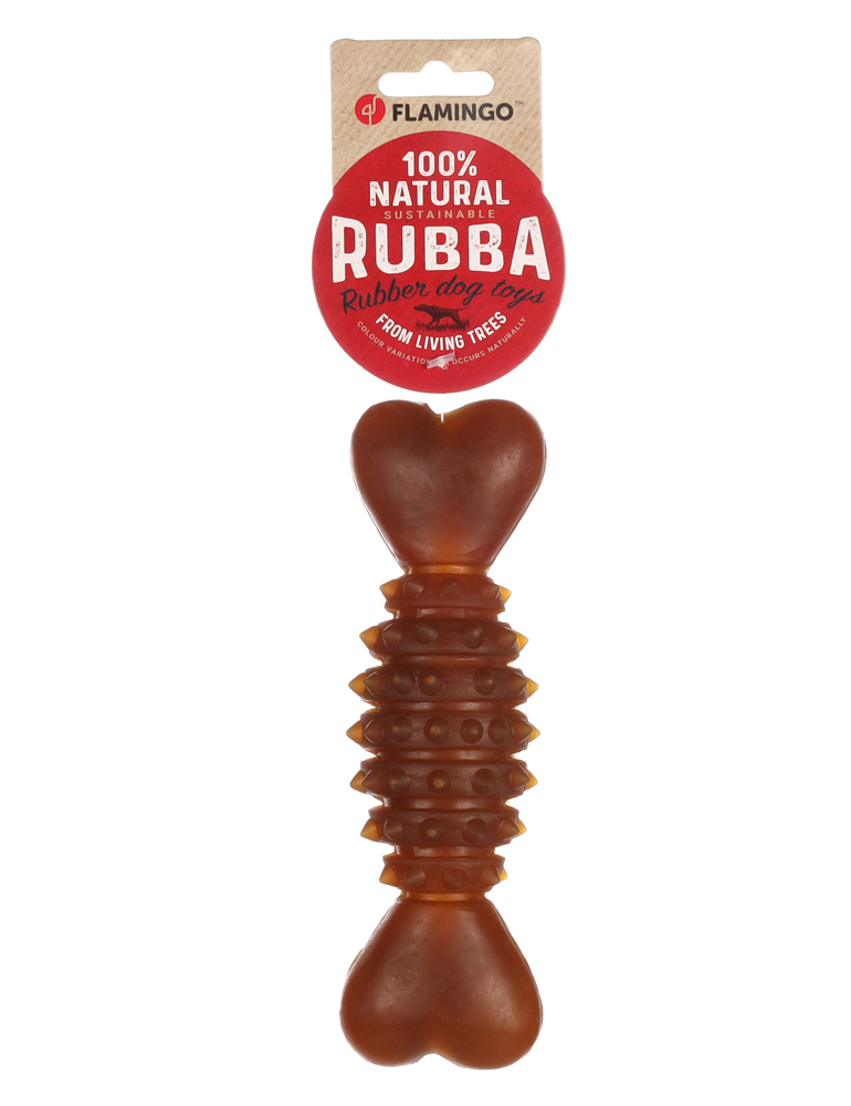 RUBBA Knochen mit Stacheln braun